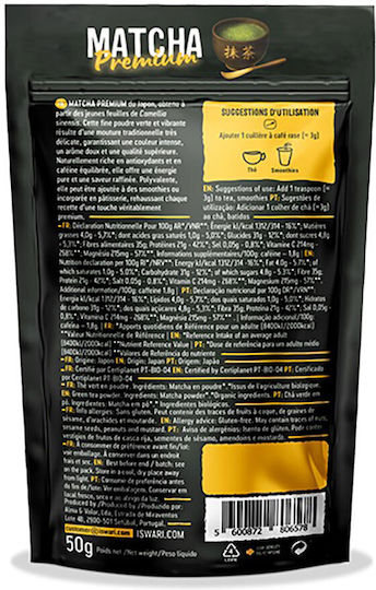 Iswari Matcha Τσάι Βιολογικό Προϊόν