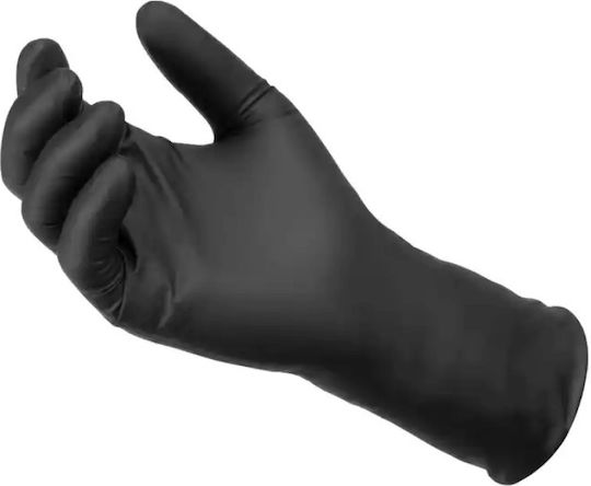 Mercator Medical Nitrile Gloves in Black Colour 100 Pieces