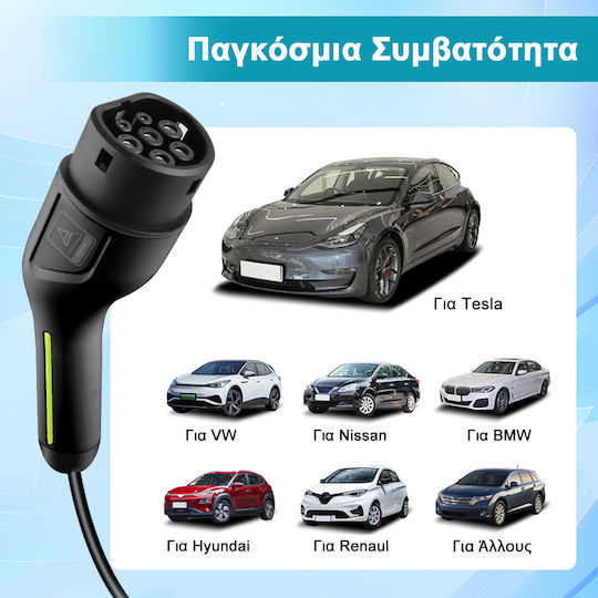 Junsun Portable Three-Phase 11kW Charger With Built-in 5m Type 2 Cable