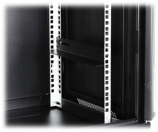 Delta Επιτοίχια Καμπίνα Rack 19U Μαύρο EPRADO-R19-4U/450-BLUE