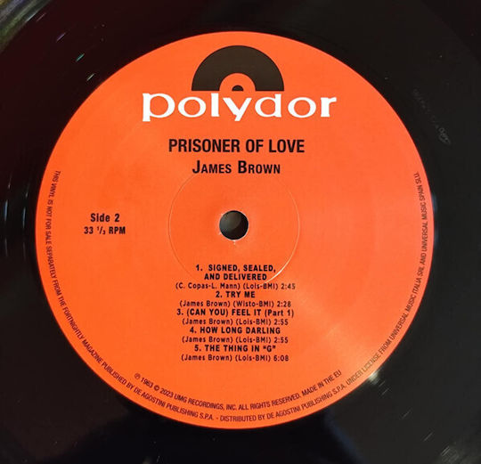 James Brown Prisoner Love Vinyl