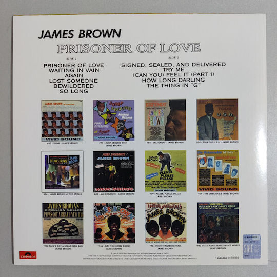 James Brown Prisoner Love Vinyl