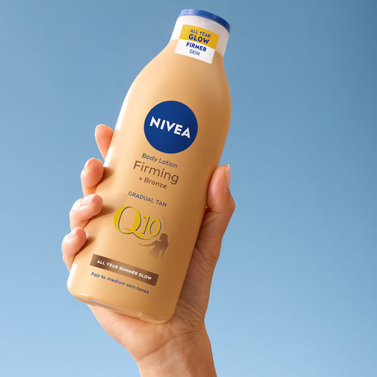 Nivea Q10 Стягащ Автобронзиращ Хидратиращ Лосион За Тяло 400 Мл X2