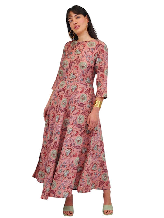 Summer Maxi Dress with Floral Pattern