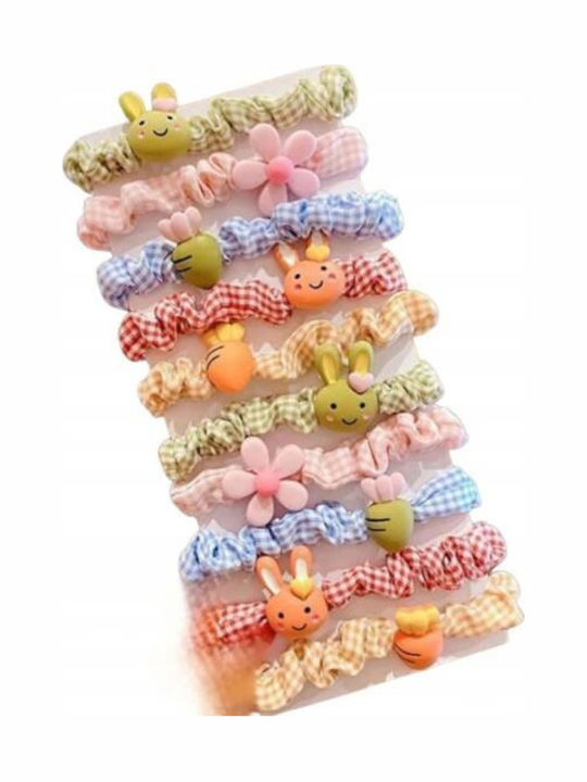 Ecarla Комплект Терикотени Ластици За Коса Bunny Gum146 10 Броя