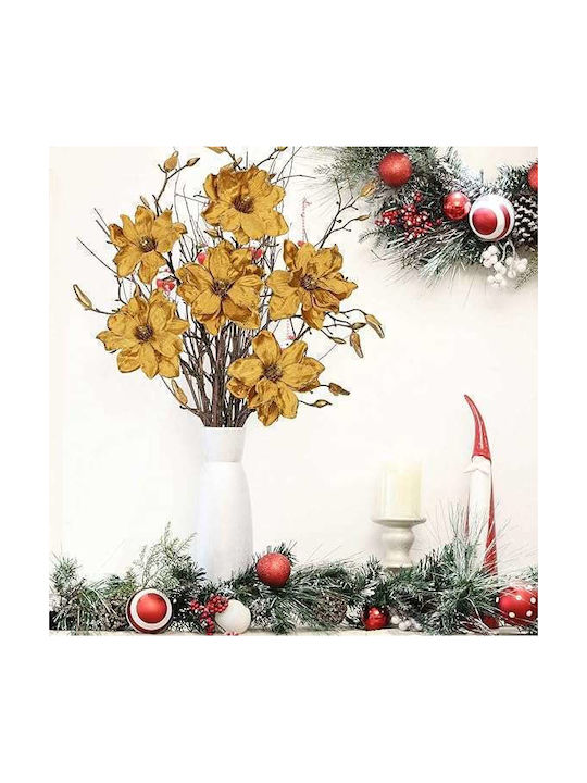 Künstliche Magnolie Blumen Dekorative Wohnkultur 76 Cm Set 3 Stücke
