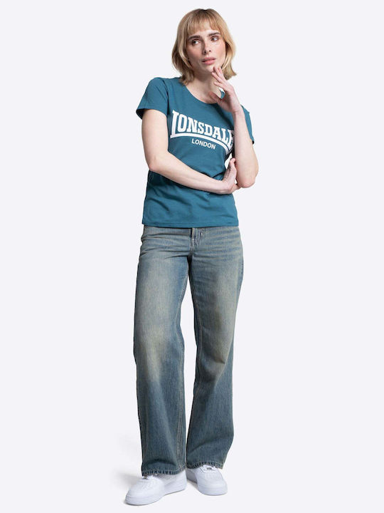 Cartmel Damen Sport T-Shirt Türkis/Weiß
