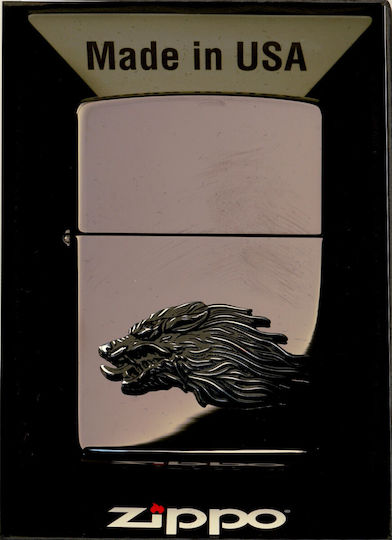 Zippo Αντιανεμικός Αναπτήρας Φλόγας σε Μπεζ χρώμα