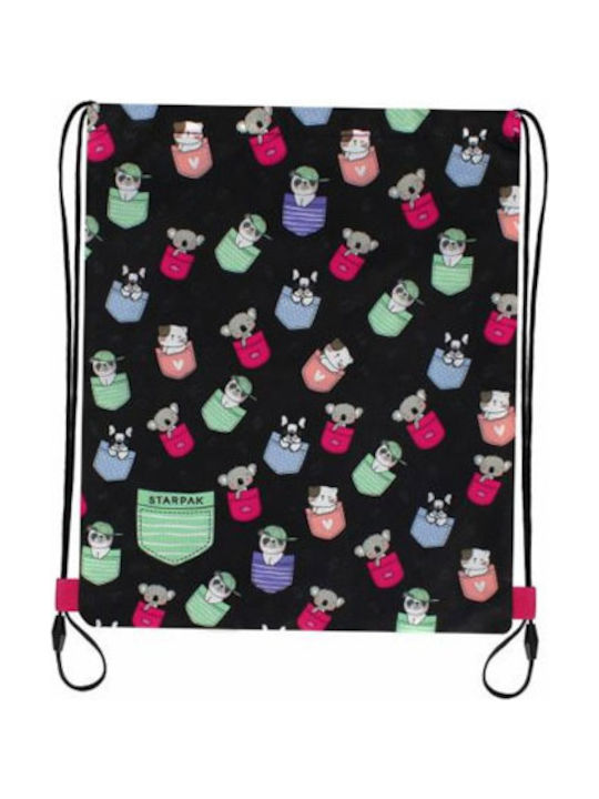 Starpak Kinder Tasche Umhängetasche Schwarz 40x33cm