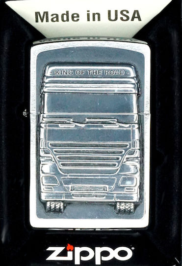 Zippo King Ветроустойчива Запалка С Пламък В Бежов Цвят