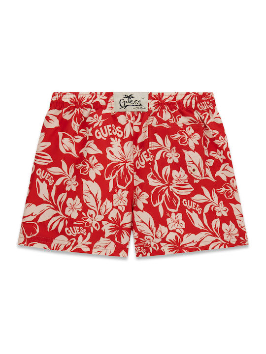 Guess Kids Swimwear Swim Shorts Red