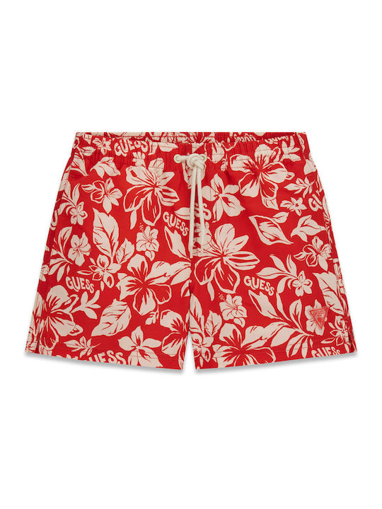 Guess Kids Swimwear Swim Shorts Red