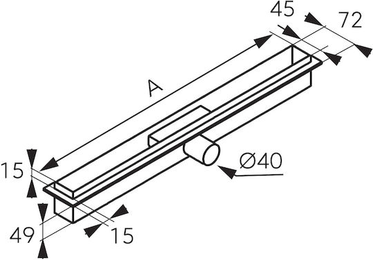Slim Pro Linear Bodenablauf 80cm