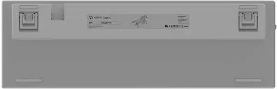 Aqirys Agena Ασύρματο Gaming Μηχανικό Πληκτρολόγιο 65% με Gateron Low Profile Red διακόπτες και RGB φωτισμό (Αγγλικό US) Λευκό