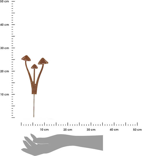 Metallpilze Auf Einen Spike H27 Cm