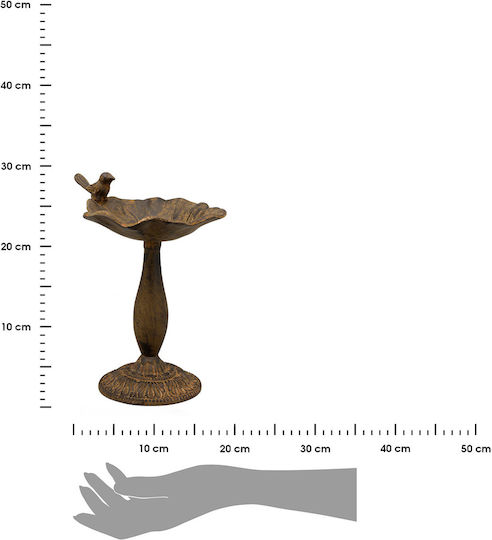 Cast Iron Bird Drinking Fountain H23 Cm