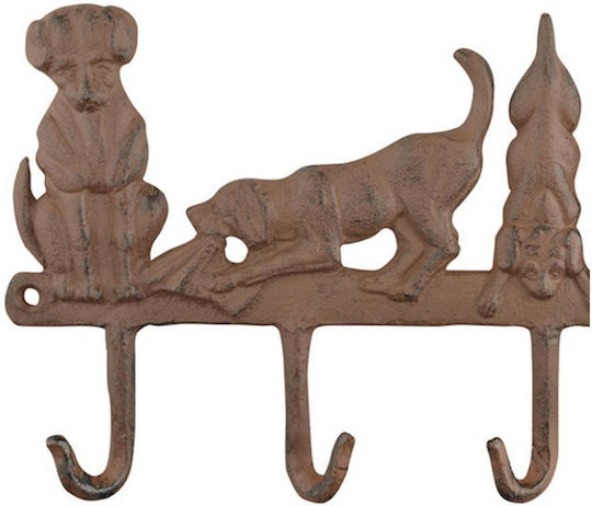 Vintage Cast Iron Dog Hanger 36cm