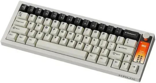 Krux Drox Wireless Gaming Mechanical Keyboard 65% with RGB Lighting (International English) Gray