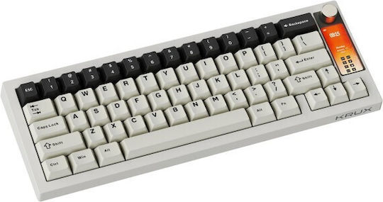Krux Drox Wireless Gaming Mechanical Keyboard 65% with RGB Lighting (International English) Gray