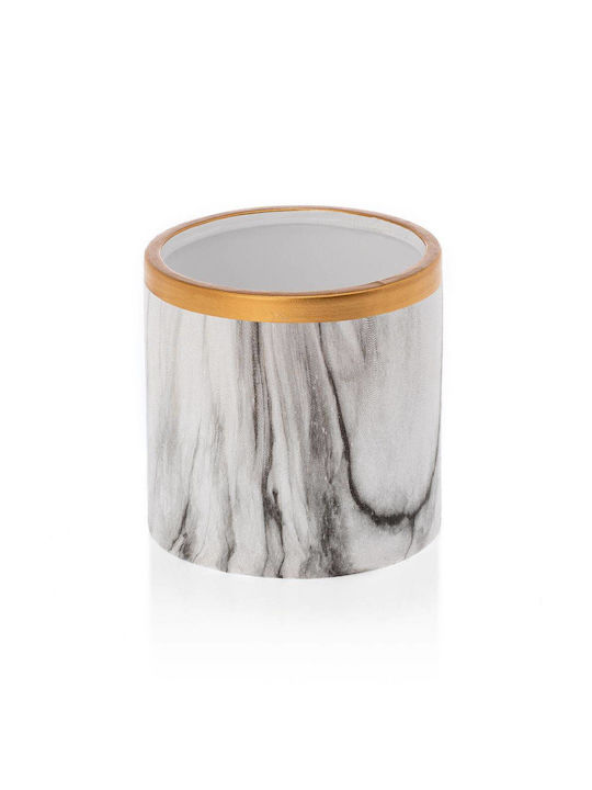 HowHomely Ceramic Flower Pot Sona Marbling 11cm