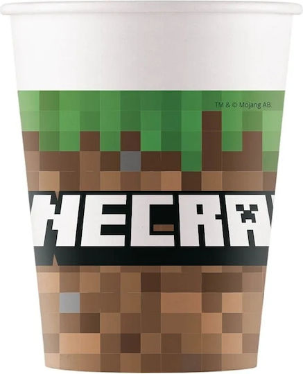 Minecraft Set Pixels Game Birthday Plates Cups Napkins