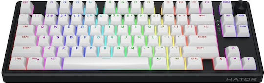 HATOR Skyfall 80 MAG Ασύρματο Ηall Effect Gaming Πληκτρολόγιο Tenkeyless με Hator Aurum Lemon διακόπτες και RGB φωτισμό (International English)