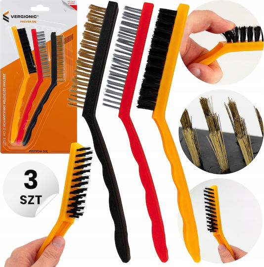 Set 3 Brushes 21 Cm Mix Vergionic