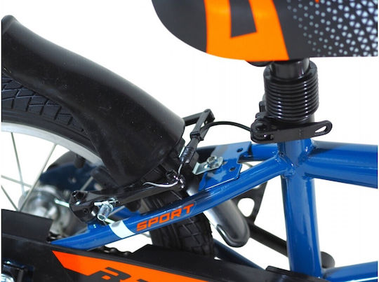 Alpina Bicicletă Copii BMX 18" cu Cadru din Aluminiu Albastru