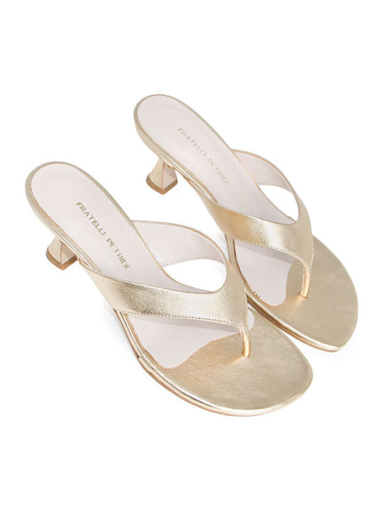 Leather Gold Sandals
