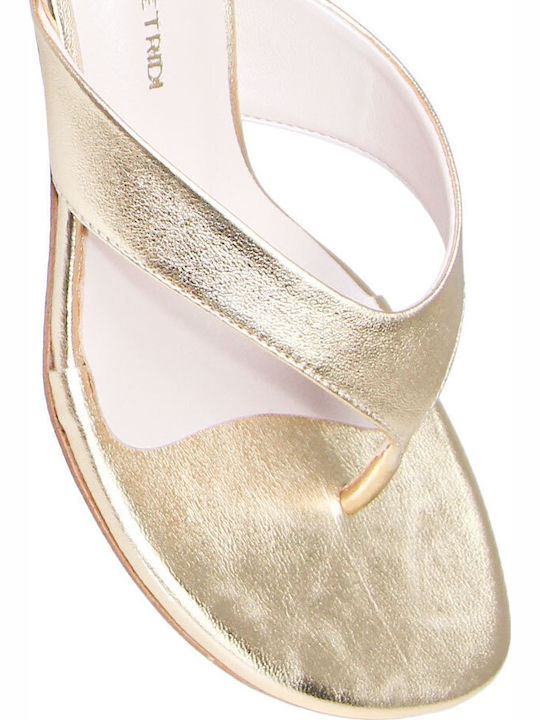 Leather Gold Sandals