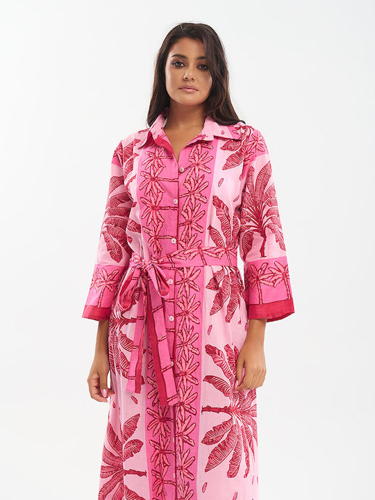 Ble Resort Collection Καφτάνι Παραλίας Ροζ