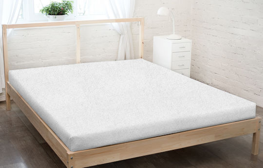 KZ Σεντόνι Υπέρδιπλο με Λάστιχο 160x200εκ. White