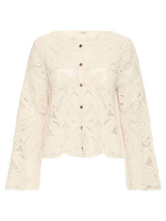 Women's Knitted Cardigan Beige