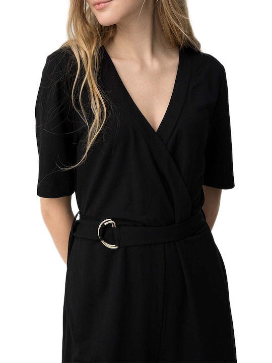 Women's Black One-piece Jumpsuit