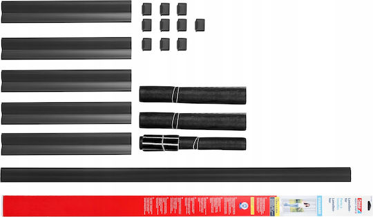 Tesa Plasă De Țânțari Ușă Cu Scai Stabilă Din Fibră De Sticlă Neagră 120x250cm