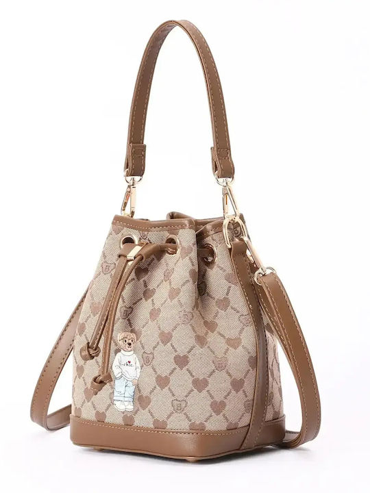 Damentasche Schulter Beige