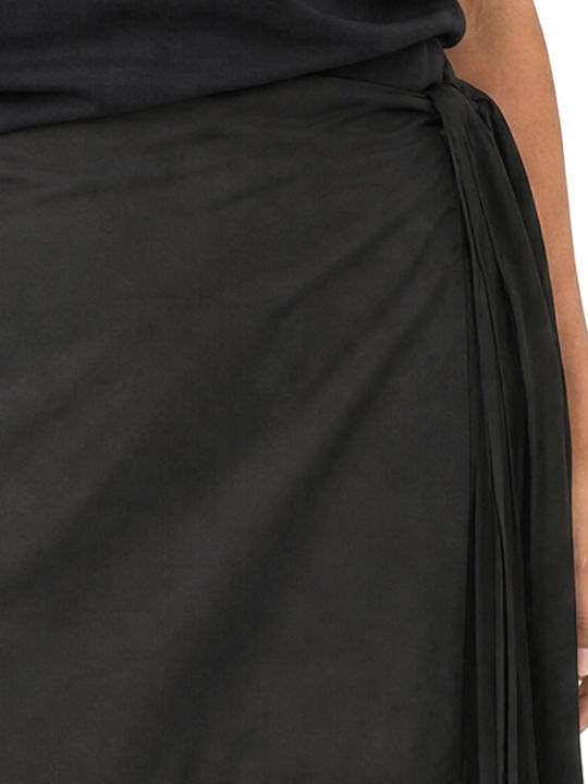 Pleated Maxi Skirt Khaki