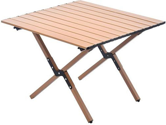 Medrelaxhome 3 Pieces Set with Folding Beach Table Compact and 2 Folding Camping Chairs Deluxe Blue