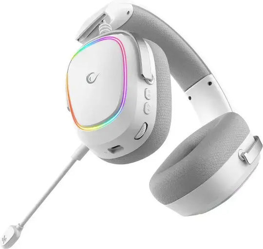 Retsu Drahtlos Über Ohr Gaming-Headset mit Konnektivität Bluetooth / USB Weiß für PC / PS4 / PS5