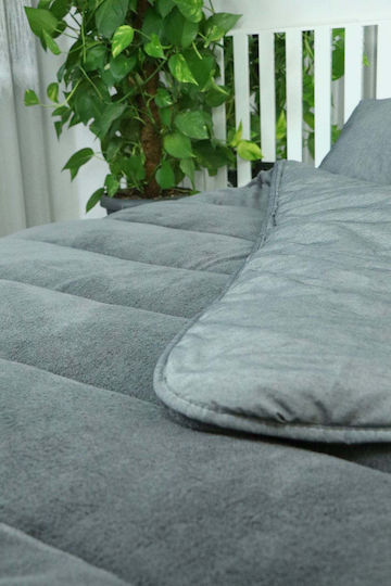 SteweHome Πάπλωμα Ημίδιπλο 195x205εκ. Γκρι