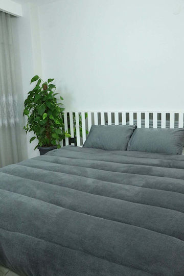 SteweHome Πάπλωμα Ημίδιπλο 195x205εκ. Γκρι