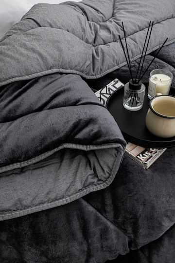SteweHome Ημίδιπλο 195x215εκ. Γκρι SteweHome Ημίδιπλο 195x215εκ. Γκρι