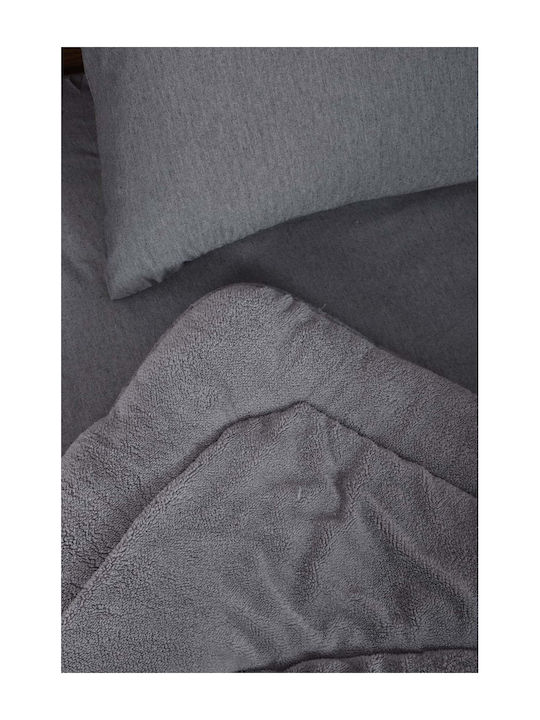 SteweHome Πάπλωμα Μονό 155x215εκ. Γκρι