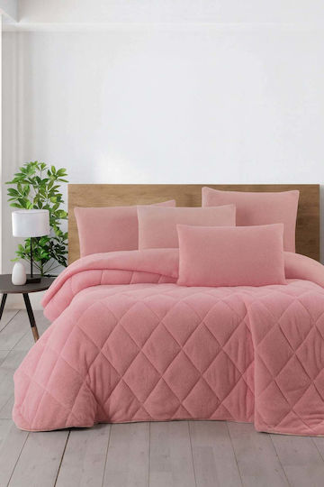 SteweHome Hälfte-Doppel Steppdecke 195x215cm Rosa