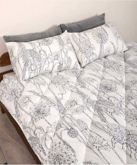 SteweHome Ημίδιπλο 195x205εκ. Μπλε Σκούρο