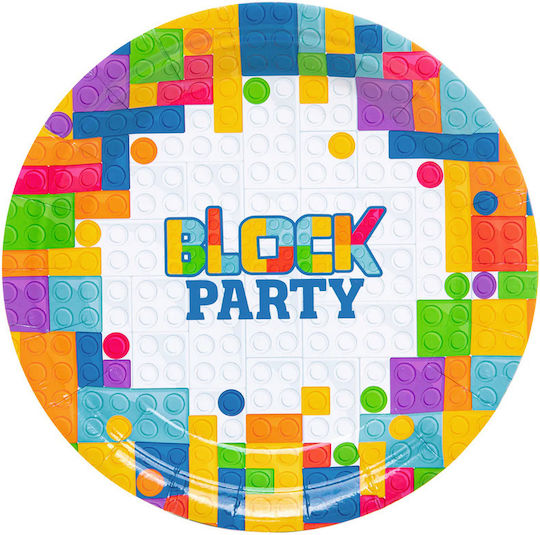 Set Plates Cups Napkins Blocks