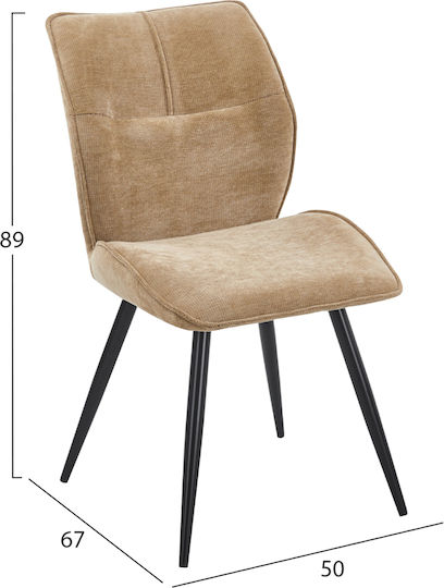 Dining Room Chairs Gaff 50x67x89cm 2pcs Taupe Dining Room Chairs Gaff 50x67x89cm 2pcs Taupe