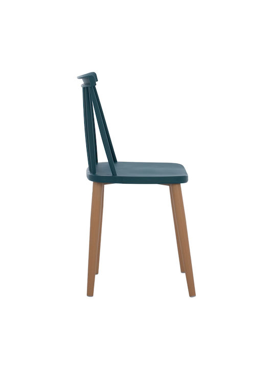 Vanessa Dining Chair Metallic Blue 43x41x82.5cm