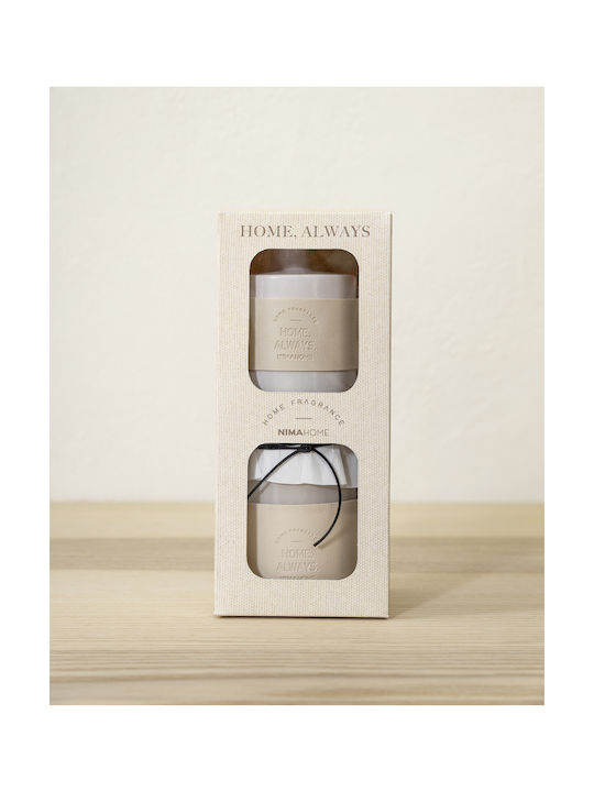 Nima Raumdüfte Set Stäbchen 100ml & Duftkerze 130gr Home Always Cotton