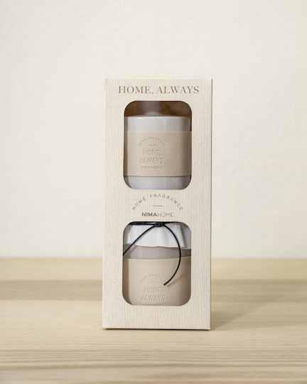 Home Fragrance Stick Set 100ml & Scented Candle 130g Home Always Cotton Nima Home 100ml+130g